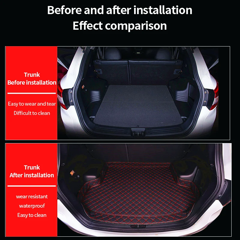 для Audi A7 4G8 2011 ~ 2018 2017 Кожаный чехол для багажника Автомобиля, коврики для заднего багажника, поддон для багажа, водонепроницаемые ковры, Аксессуары . ' - ' . 1