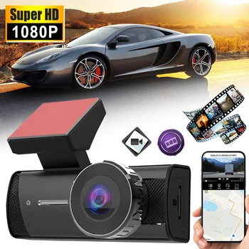 Видеорегистратор WIFI Full HD 1080P, мини-автомобильная камера, видеорегистратор, G-сенсор ночного видения, видеорегистратор для вождения, циклическая запись, парковочный монитор