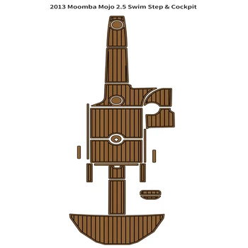 2013 Коврик для кокпита Moomba Mojo 2.5 для плавания, коврик для настила на палубе из вспененного EVA тикового дерева