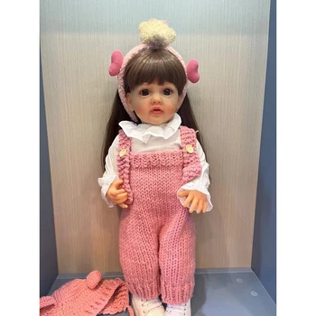 55 см Полное тело Бетти Силиконовая кукла Реборн Водонепроницаемая Малышка Новорожденная Девочка Кукла Принцесса Реалистичная мягкая сенсорная кукла